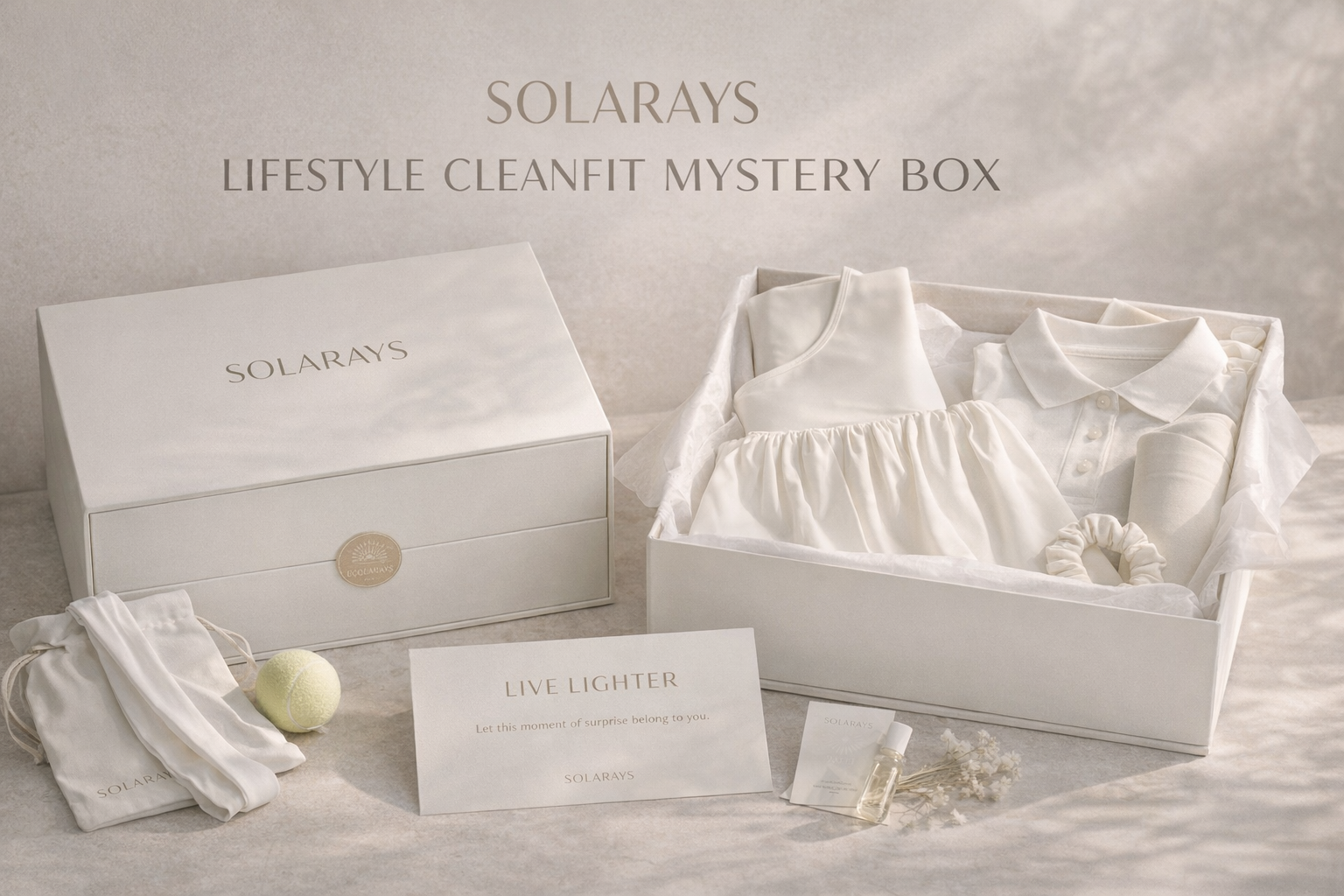 SOLARAYS Lifestyle CleanFit Mystery Box｜Minimal Athleisure Surprise Box